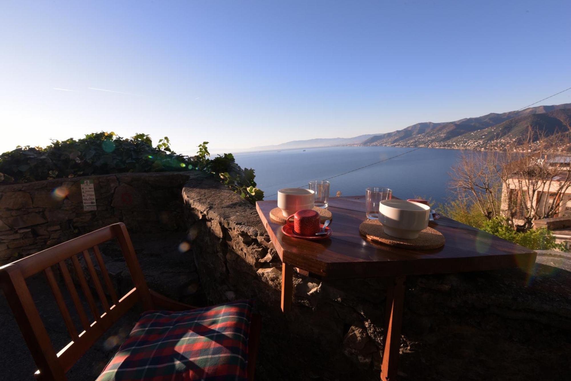 サン・ロッコHikers' Nest With Sea Viewアパートメント エクステリア 写真